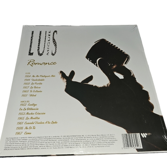 Luis Miguel ‎– Romance LP Vinyl Record - Picture 2 of 3